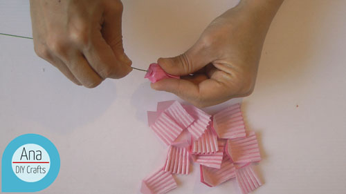 Baking cup flowers