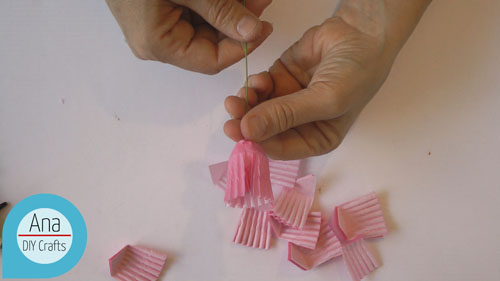 Baking cup flowers