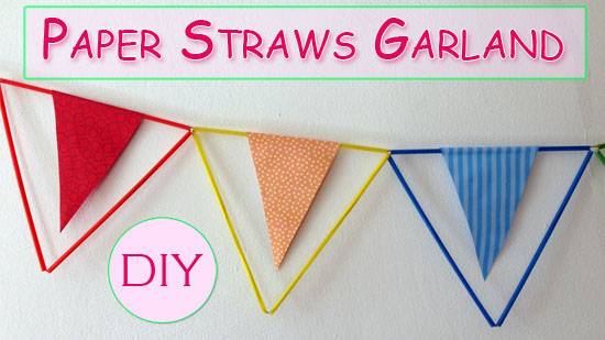 Paper Straws Garland