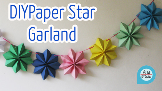 Paper stars garland