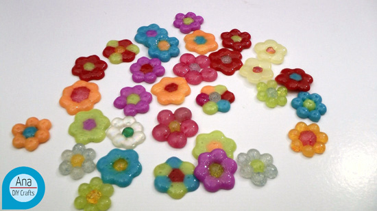 Melted Bead Flowers