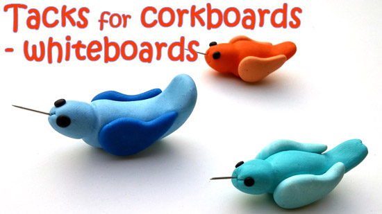 Tacks for corkboards & whiteboards