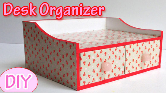 Diy Desk Organizer Ana Crafts - Desk Organizer Diy Cardboard