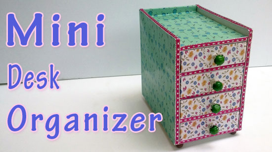 Mini desk organizer