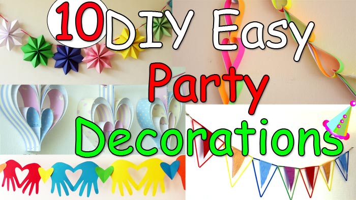 10 DIY Easy Party Decorations Ideas